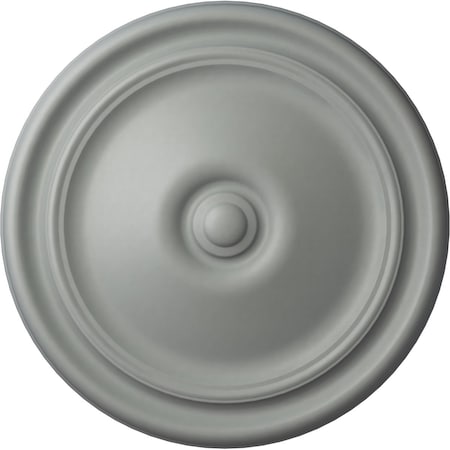 Ekena Millwork Reece Ceiling Medallion (Fits Canopies up to 2 3/8"), 12"OD x 1 3/4"P, Primed White CM12RE